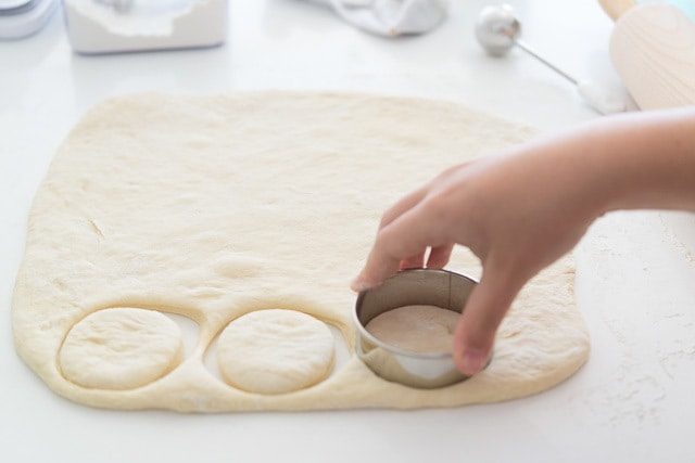 How to Make English Muffins - By Cutting Circles with a Metal cutter