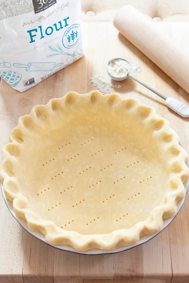 Pie Crust - Pressed Into a Pie Plate and Pricked with a Fork