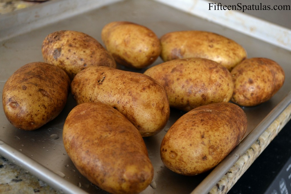 Russet Potatoes on a Sheet Pan