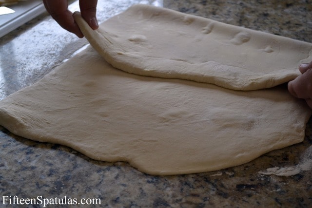 Folding Puff Pastry Dough into Thirds