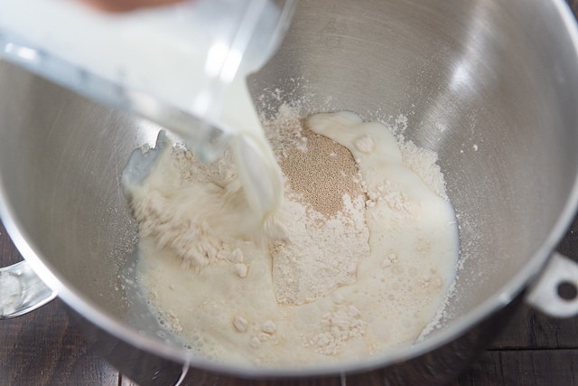 Poolish - Mixture of all purpose flour, yeast, and milk
