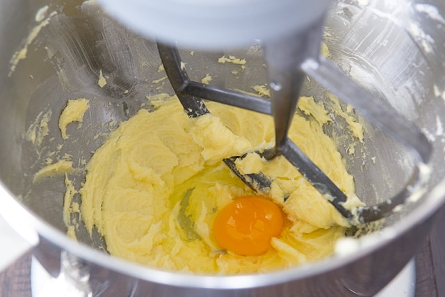 Whipped Butter and Eggs for Sweet Dough