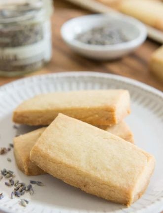 Lavender Shortbread Cookies