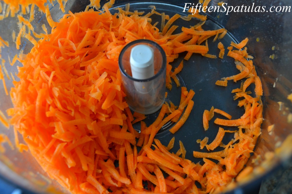 Shredded Carrots in Food Processor