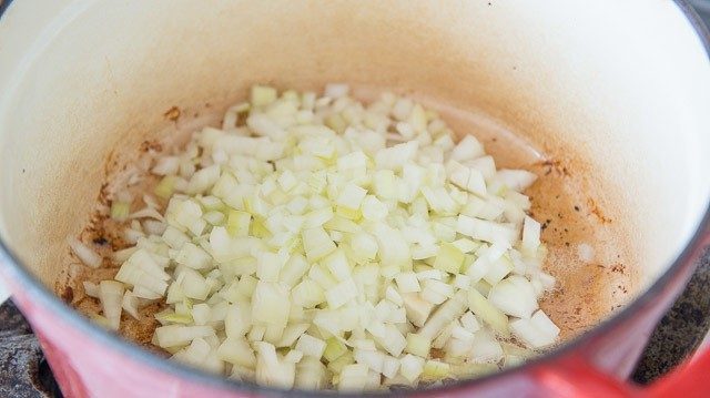 Chopped Onion Added to Bacon Fat
