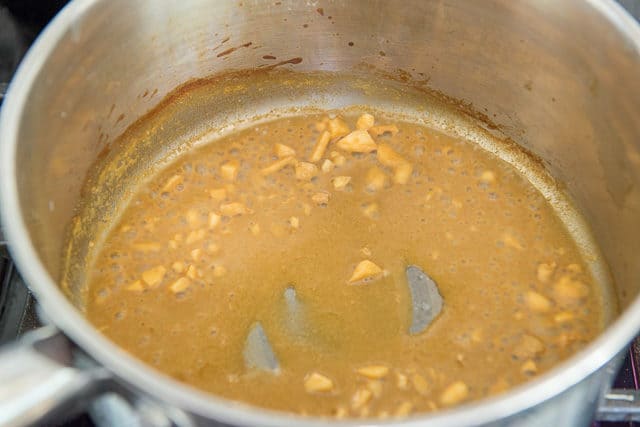 Chicken Satay Sauce in Pan