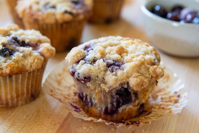 Lemon Blueberry Muffins - With Soft and Tender Interior, Studded with Blueberries