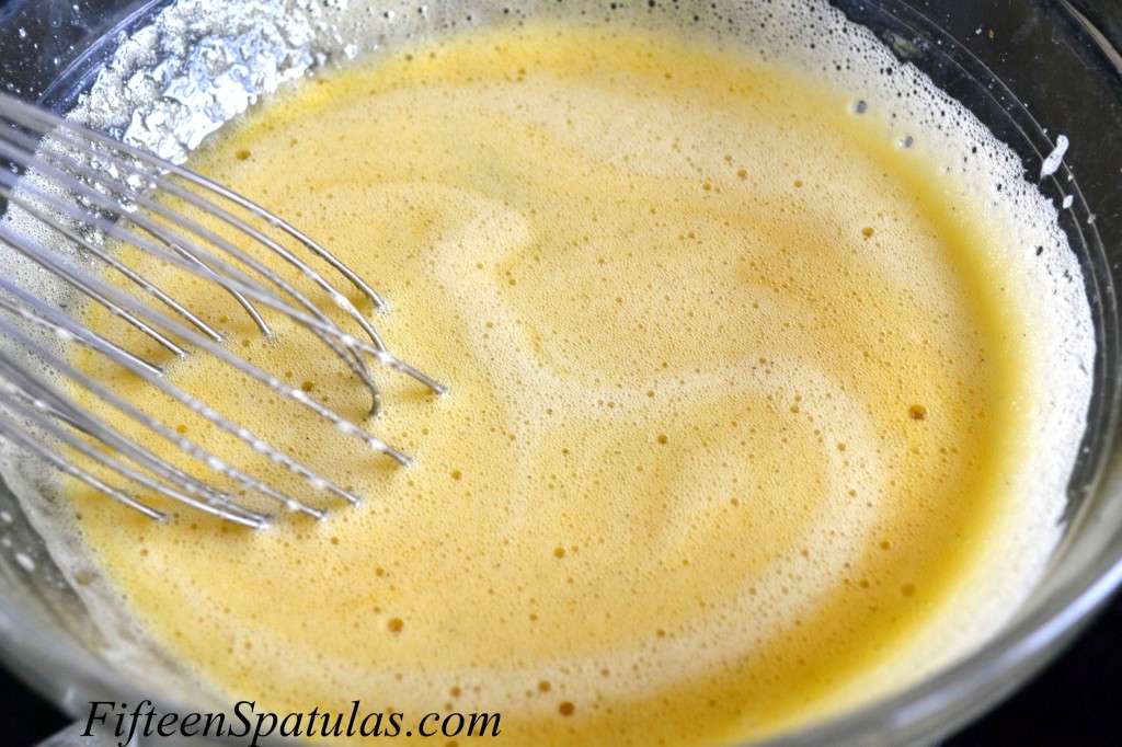 Whisked Egg Yolk Sugar Mixture with Whisk