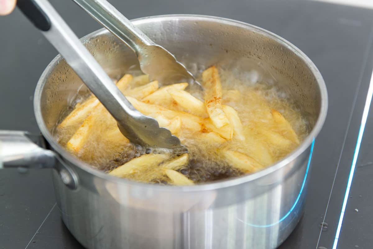 Deep Frying French Fries In Tallow