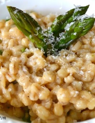 Barley Risotto with Asparagus and Parmigiano