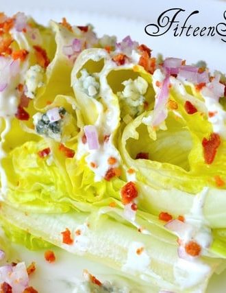 Iceberg Wedge with Crumbled Bacon and Gorgonzola