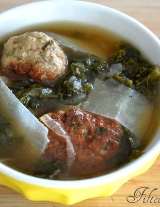 Meatball and Pecorino Soup