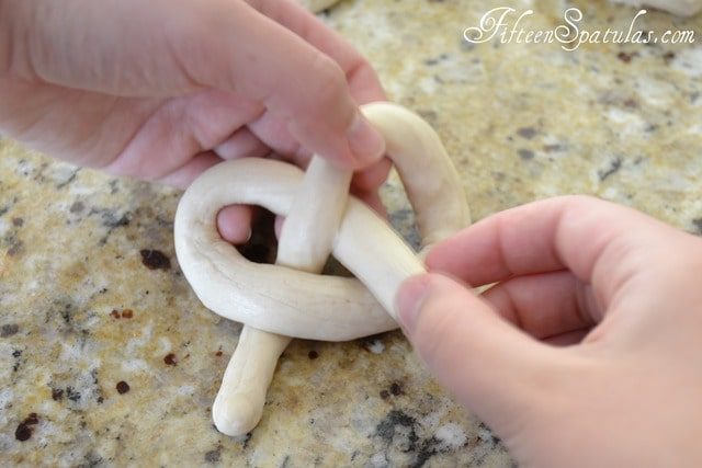 Making Pretzels by Tying It In a Loop