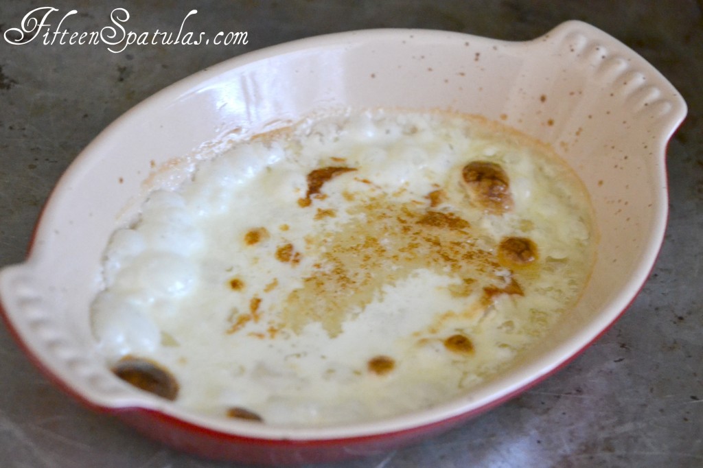 Broiled Dairy Mixture in Dish