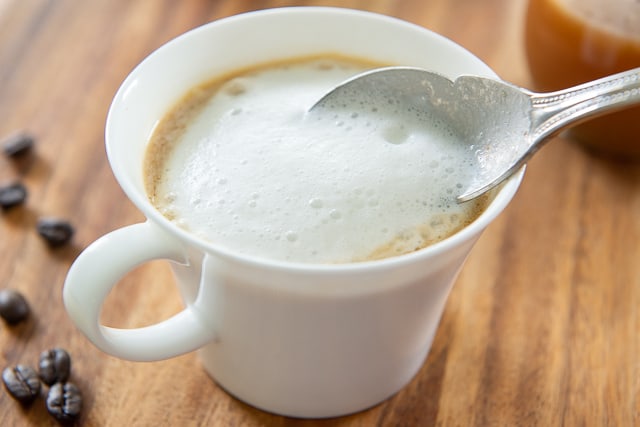 Adding Foam Milk to the Fresh Espresso