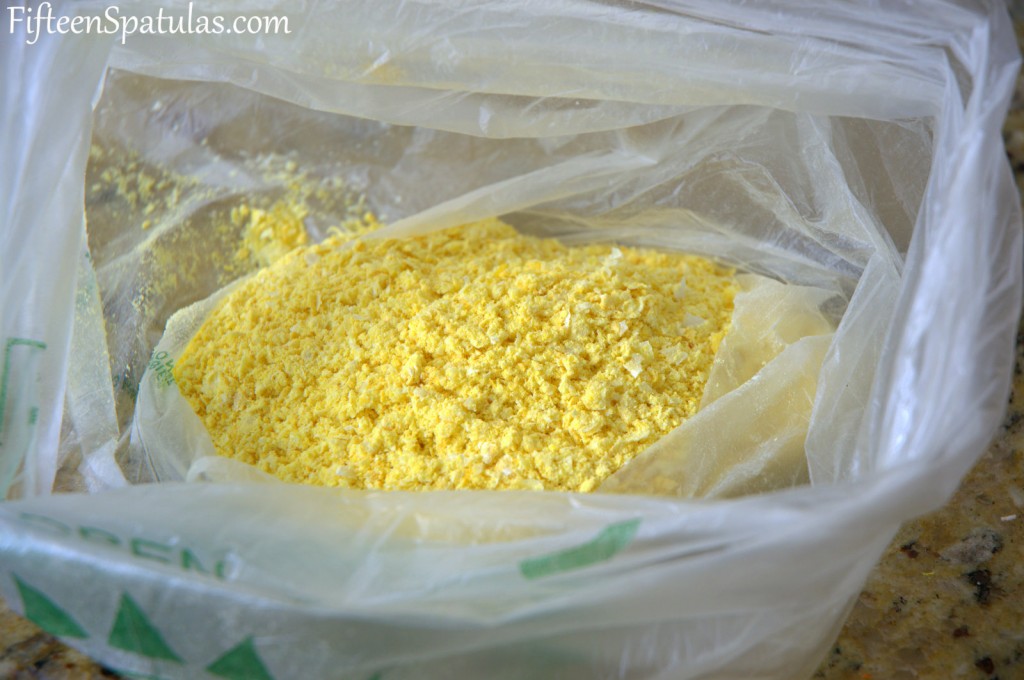 Pulverized Freeze Dried Corn in Plastic Bag