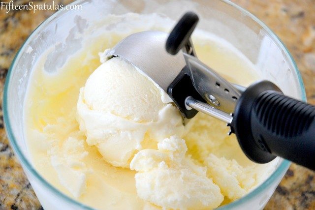 Scooping Vanilla Ice Cream 