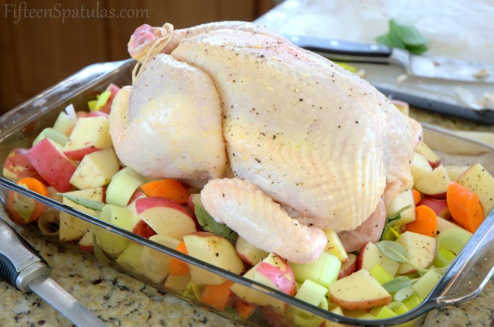 Roast Chicken with Vegetables in 9x13 baking dish