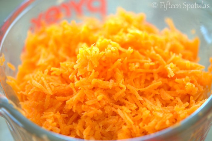 Shredded Carrots in a Glass Cup