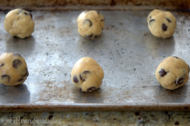 Aging Cookie Dough Before Placing Rolls on Sheet Pan for Baking