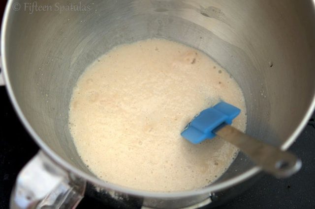 Garlic Knot Dough in Mixing Bowl