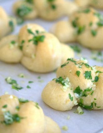 Parsley Butter Brushed Garlic Knots