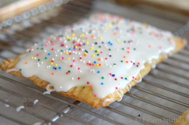 Toaster Tarts - on Wire Rack with Icing and Sprinkles