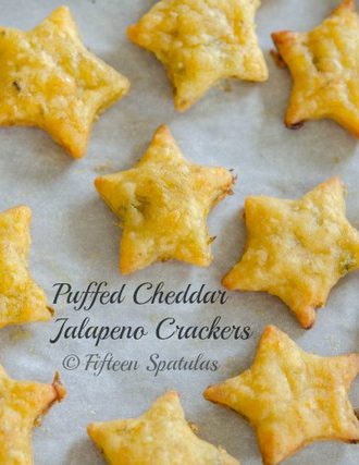Puffed Cheddar Jalapeño Crackers