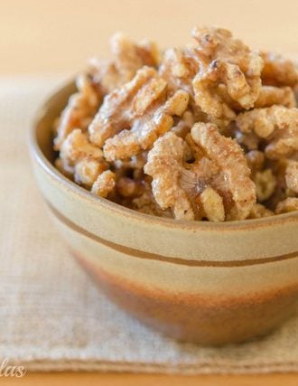 Cayenne Maple Glazed Walnuts