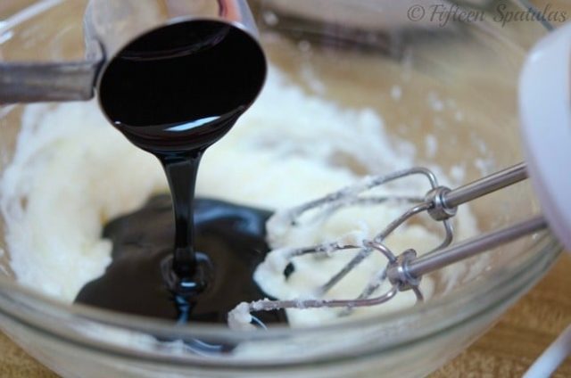 blackstrap molasses added to butter for molasses cookies