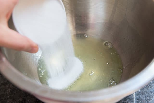 Adding Granulated Sugar To 3 Egg Whites