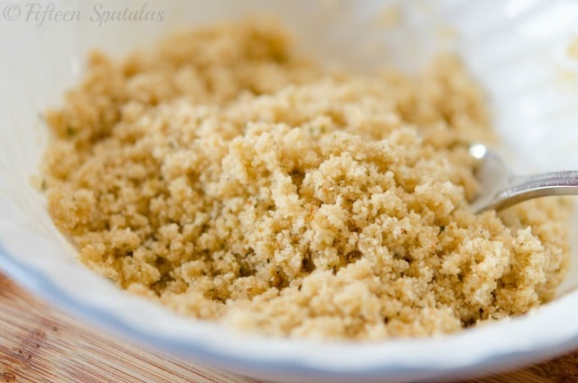Bread Crumb Topping in Bowl