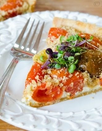 Bursting Cherry Tomato Tart