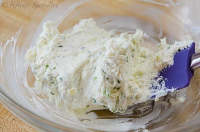 Cream Cheese Herb Filling in Bowl