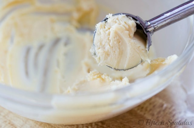 Scooping White Chocolate Truffle Recipe with Cookie Scoop