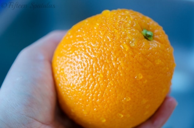A close up of an Orange