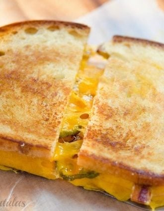 Bacon Cheddar Jalapeno Grilled Cheese Sandwich