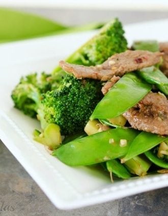 Beef, Broccoli & Snow Pea Stir Fry