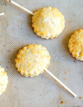 Apple Pie Pops with Cheddar Crust
