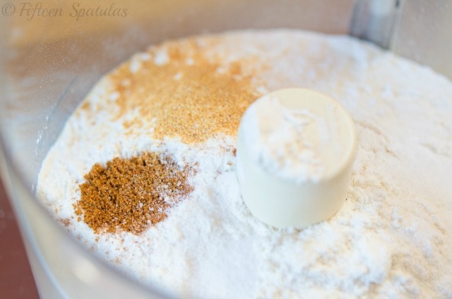 Dry Ingredients in Food Processor like flour and spices
