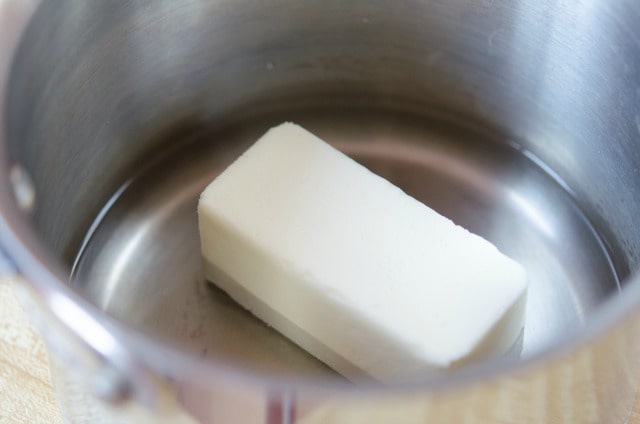 Butter and Water in Saucepan