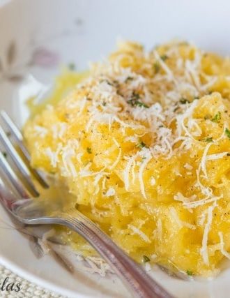Spaghetti Squash with Rosemary Olive Oil and Parmesan