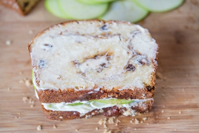 Apple Panini Fully Assembled and Spread with Butter