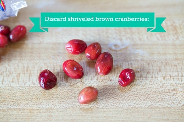 Shriveled Cranberries on a Wooden Surface