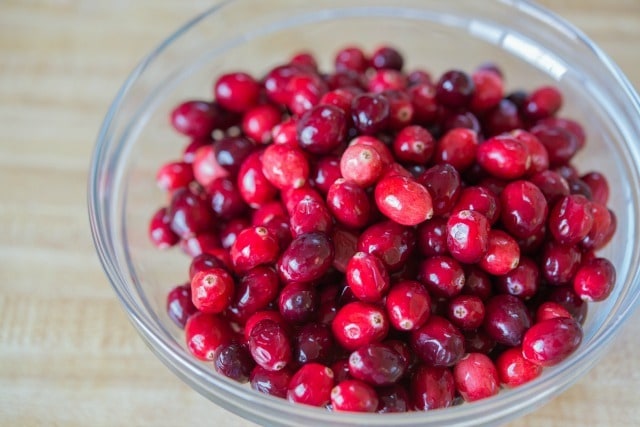 Fresh Cranberries In a Bowl