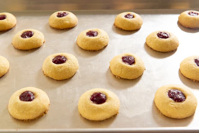 Thumbprint Cookie Recipe - Freshly Baked on Sheet Pan