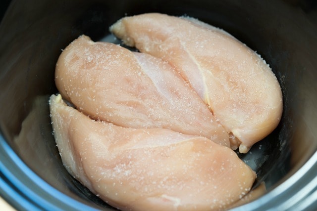 Slow Cooker Chicken Breast in Crockpot with Salt