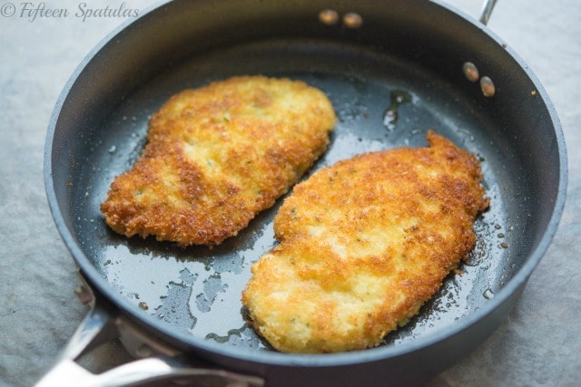 Breaded Chicken - In a Nonstick Skillet with Parmesan Coating