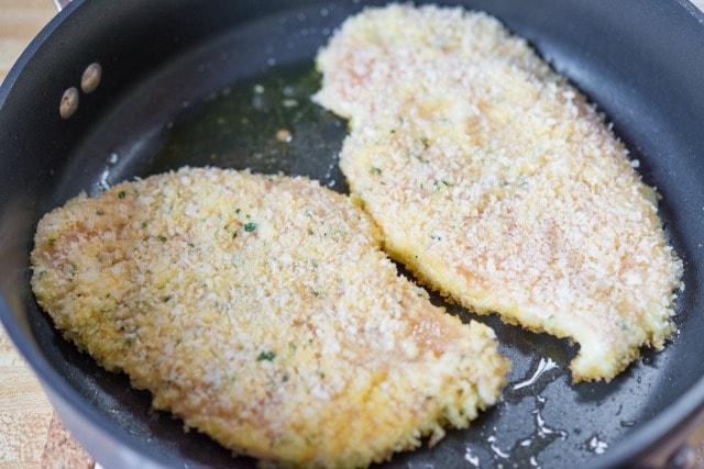 Panko Chicken - Cooking in Olive Oil in a Nonstick Skillet