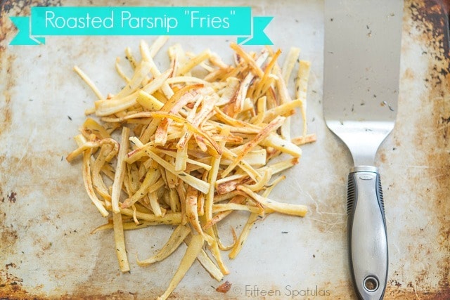 garlic thyme parsnip “fries”